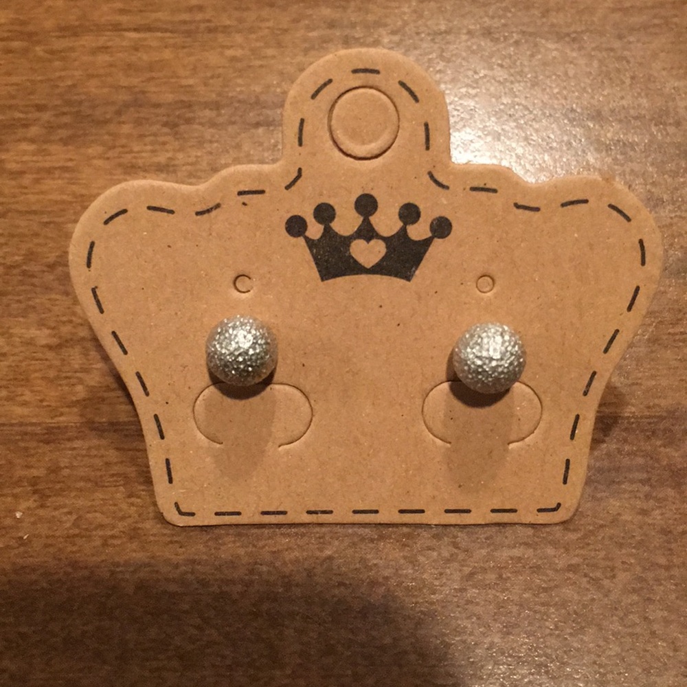 Small disco ball like earrings